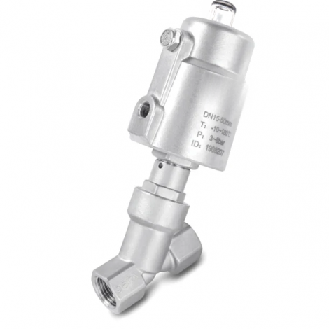LV-15-SS - 1/2 Inch N/C Angle Seat Valve Stainless Steel