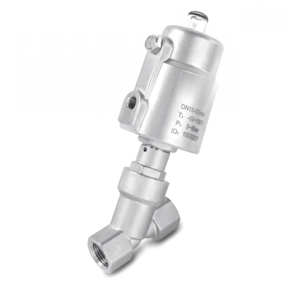LV-15-SS - 1/2 Inch N/C Angle Seat Valve Stainless Steel