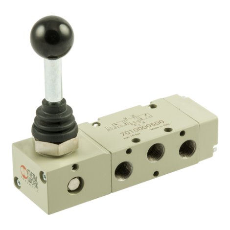 Lever/Spring 1/4" BSP 5/3 Closed Centre Valve