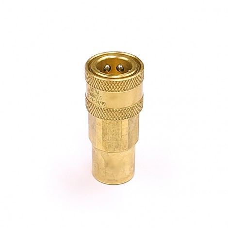 QBNVB-F04 Brass Double Shut Off Coupler 1/4 BSP