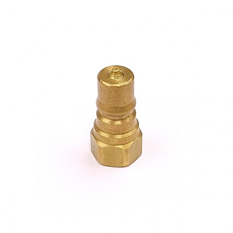 QBNVB-M04 Brass Double Shut Off Coupling Plug 1/4 BSP