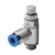 GRLA-1/4-QS-8-RS-D One-way Flow Control Valve with thumb screw