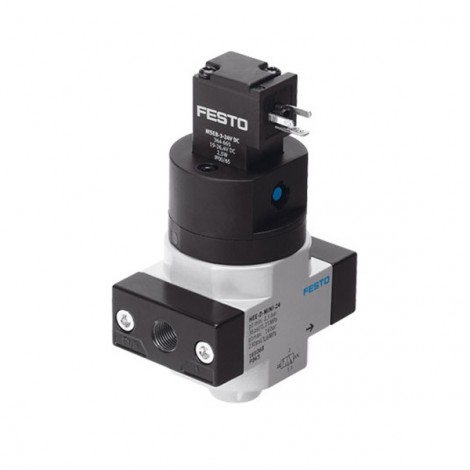 HEE-1/2-D-MIDI-110 Festo Solenoid Operated On/Off Dump Valve - 1/2 BSP / 110V AC