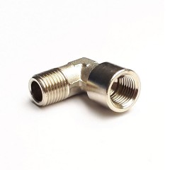 Nickel Plated Male to Female Elbow