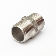 Stainless Hex Nipple