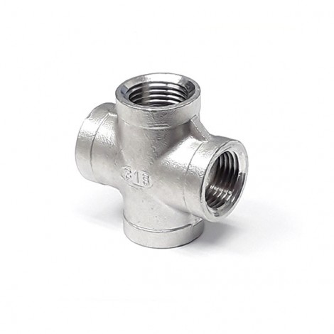 SSFX25 1 BSP Stainless Female Cross